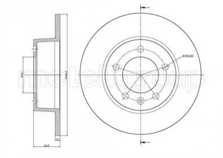 Гальмівний диск задн. Master (02-13) CIFAM 800-690