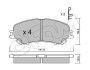 Комплект тормозных колодок, дисковый тормоз CIFAM 822-1010-0 (фото 1)