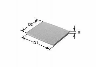 Фільтр салону MB W164/251 (вугільний) (к-кт 2 шт) CLEAN FILTERS NC2351CA