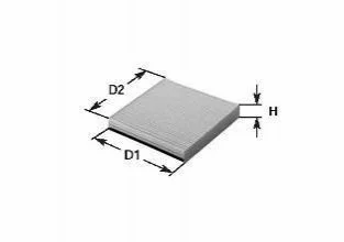 Фільтр салону Kia Cerato/Sorento II 04- CLEAN FILTERS NC2379