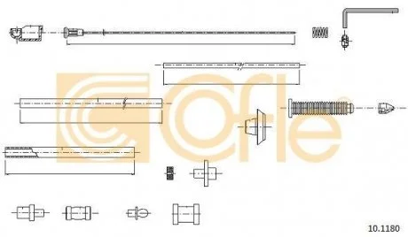 Трос акселератора COFLE 10.1180