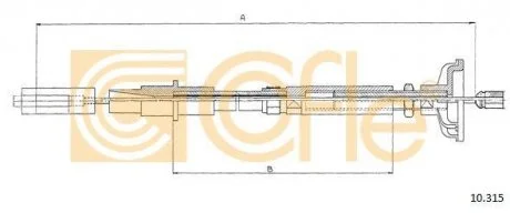 Трос зчеплення COFLE 10.315