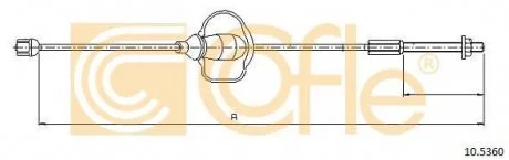 Трос ручного гальма FOCUS 01-05 COFLE 10.5360