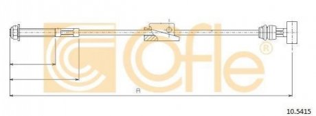 Трос ручника COFLE 10.5415