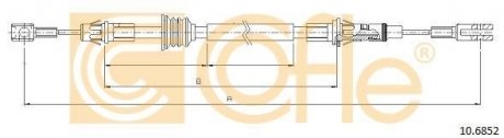 Трос стояночного тормоза COFLE 10.6852 (фото 1)
