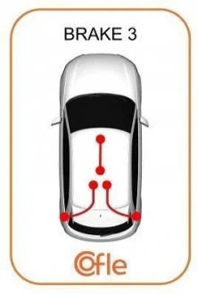 Трос стояночного тормоза COFLE 10.8190