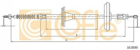 Трос стояночного тормоза COFLE 10.8595