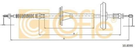 Трос ручника COFLE 10.8595