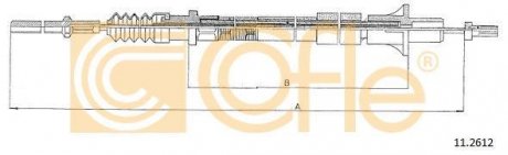 Трос сцепления COFLE 11.2612