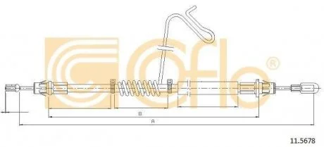 Трос ручника COFLE 11.5678
