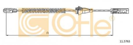 Трос стояночного тормоза COFLE 11.5763