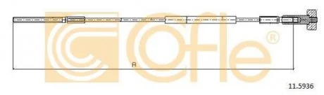 Трос стояночного тормоза COFLE 11.5936