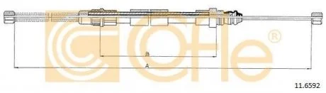 Трос стояночного тормоза COFLE 11.6592
