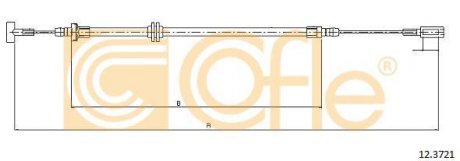 Трос стояночного тормоза COFLE 12.3721