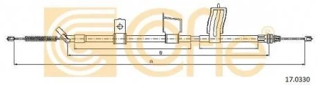 Трос стояночного тормоза COFLE 17.0330