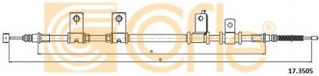 Трос стояночного тормоза COFLE 17.3505