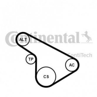 Поликлиновой ременный комплект CONTI Contitech 5PK1212 K1 (фото 1)