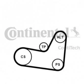 Комплект поліклиновий (ремінь+ролики) CONTI Contitech 6PK1070 K2