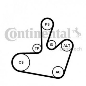 Комплект (ремінь+ролики) Contitech 6PK1548 K1