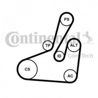 Поликлиновой ременный комплект CONTI Contitech 6PK1710 K2