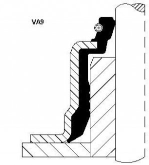 Кільце ущільнювача, стержень клапана CORTECO 12027580 (фото 1)