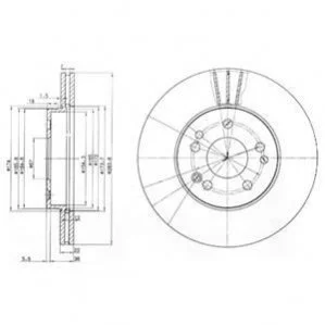 Гальмівний диск Delphi BG2345