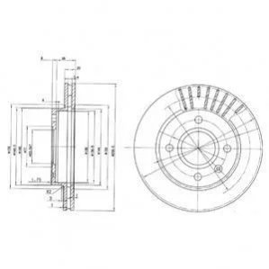 Гальмівний диск Delphi BG2440C (фото 1)