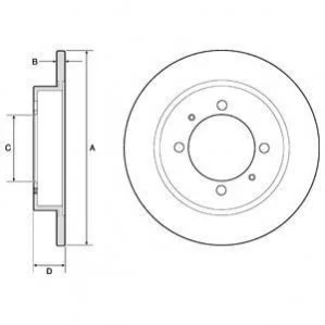 Фото 1 - гальмівний диск Delphi BG3203C Гальмівний диск Delphi BG3203C (фото 1)
