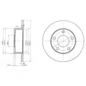 Гальмівний диск Delphi BG3382