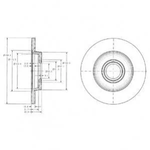 Гальмівний диск Delphi BG3416C (фото 1)
