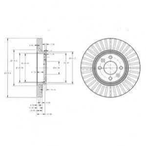 Фото 1 - гальмівний диск Delphi BG3430C Гальмівний диск Delphi BG3430C (фото 1)