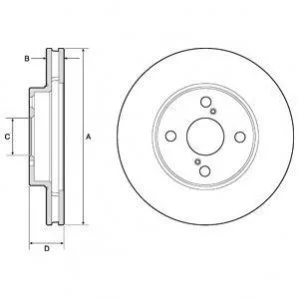 Гальмівний диск Delphi BG3734C (фото 1)