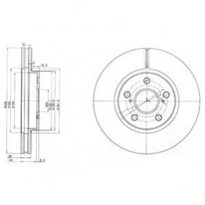 Гальмівний диск Delphi BG3735