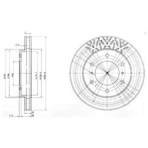 Гальмівний диск Delphi BG3812