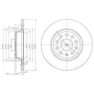 Тормозной диск Delphi BG3954C (фото 1)