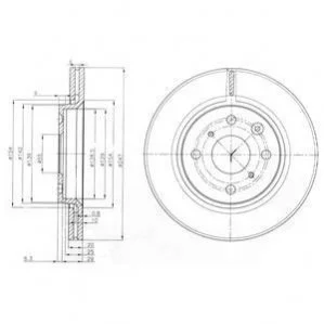 Гальмівний диск Delphi BG3976C (фото 1)
