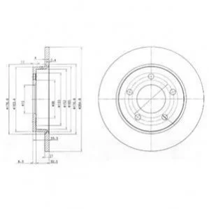 Гальмівний диск Delphi BG4025 (фото 1)