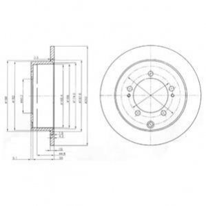 Гальмівний диск Delphi BG4037