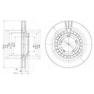 HYUNDAI Диск тормозной передн.H-1,Starex 97- Delphi BG4134