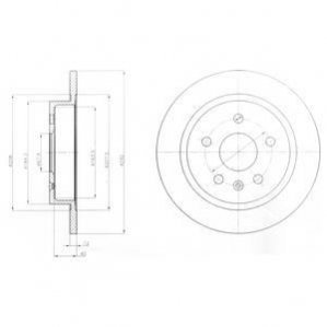 Гальмівний диск Delphi BG4188-C (фото 1)
