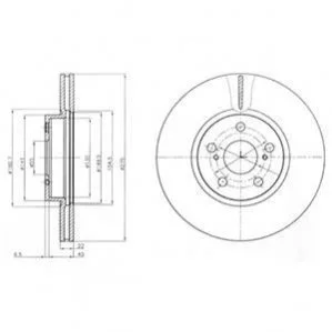 Гальмівний диск Delphi BG4277