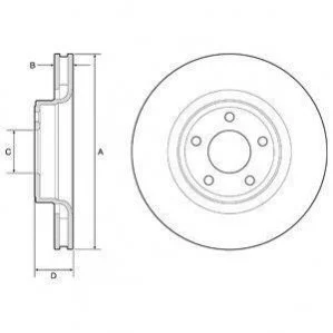 Гальмівний диск Delphi BG4831C