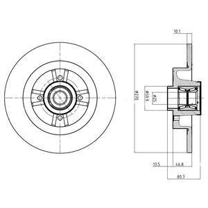 Тормозной диск Delphi BG9032RSC (фото 1)