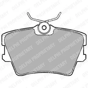 Фото 1 - vw тормозные колодки задн (овал).t4 Delphi LP1019 VW Тормозные колодки задн (овал).T4 Delphi LP1019 (фото 1)