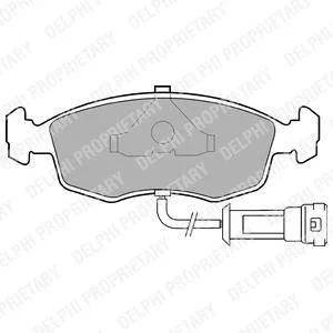 FORD Колодки тормозные передние Sierra,Scorpio,Granada 77- Delphi LP457