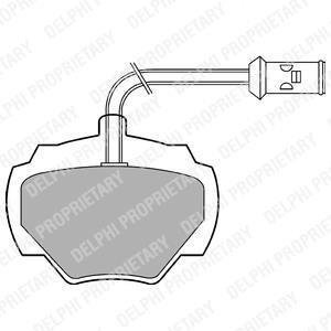 LANDROVER Колодки тормозные задние Discovery,Range Rover I,II 86- Delphi LP475