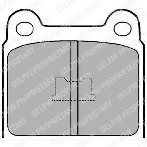 Комплект гальмівних колодок з 4 шт. дисків Delphi LP76