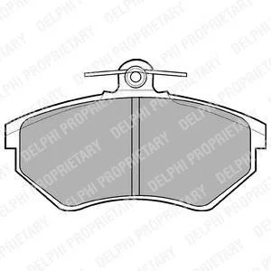 Комплект гальмівних колодок з 4 шт. дисків Delphi LP770