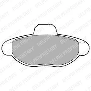 FIAT Тормозные колодки передн. Punto 99- Delphi LP771