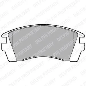 NISSAN Тормозные колодки передн.Sunny kombi 90-96 Delphi LP952